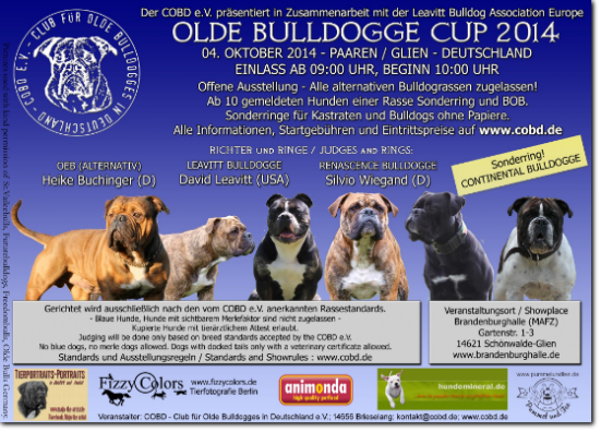 Showflyer Olde Bulldogge Cup 2014